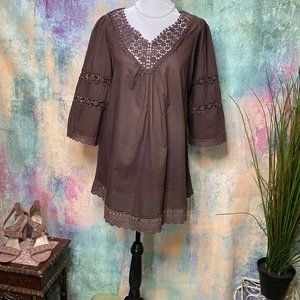 📌Life Style Great Looking Cotton Lace Top - Tunic
